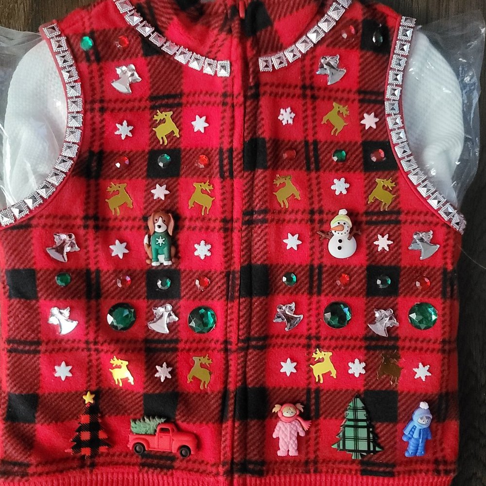 One of a Kind Infant Boy Ugly Christmas \ Holiday 3 Piece Outfit